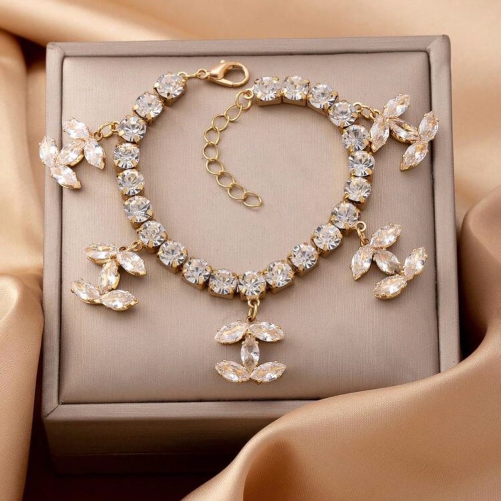 LIMITED SUPPLY Cubic Zirconia CC Charm Fashion Bracelet